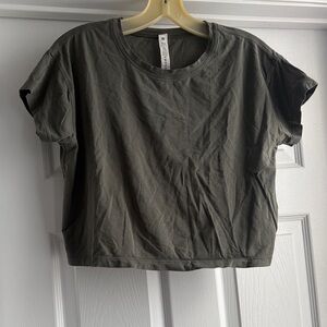 lululemon athletica Dark Green Crop Top